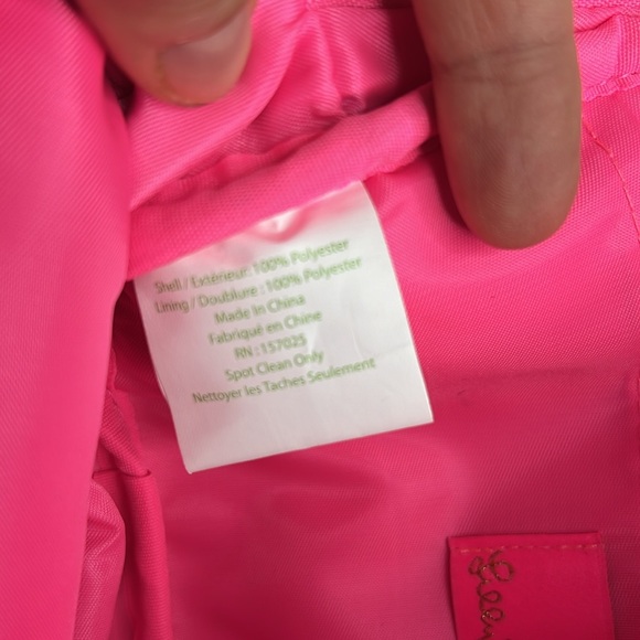 Lilly Pulitzer Run Around Crossbody Waist Belt Bag Soleil Pink Perfect Poppy New - Picture 9 of 17